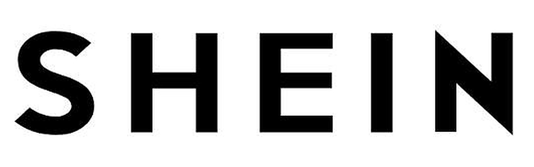Bold minimalist text tattoo design featuring the word 'SHEIN' in clean black font, embodying simplicity and style.